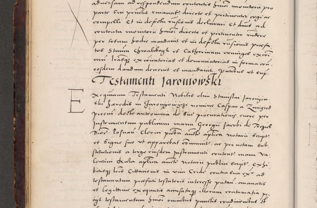 Zdjęcie nr 46 dla obiektu archiwalnego: Acta actorum causarum, sentenciarum tam diffinitivarum quam interloquutoriarum, decretorum, obligationum, quietationum et constitucionum procuratorum coram reverendo domino Bartholomeo Ganthkowski cancellario Gnesnensi, archidiacono et reverendissimi in Christo patris domini Andree Dei gratia episcopi Cracoviensis vicario in spiritualibus generali Cracoviensi ad annum Domini millesimum quingentesimum quingentesimum secundum, cuius indictio decima, pontificatus Julii pape tercii, annus tercius, foeliciter continuantur.