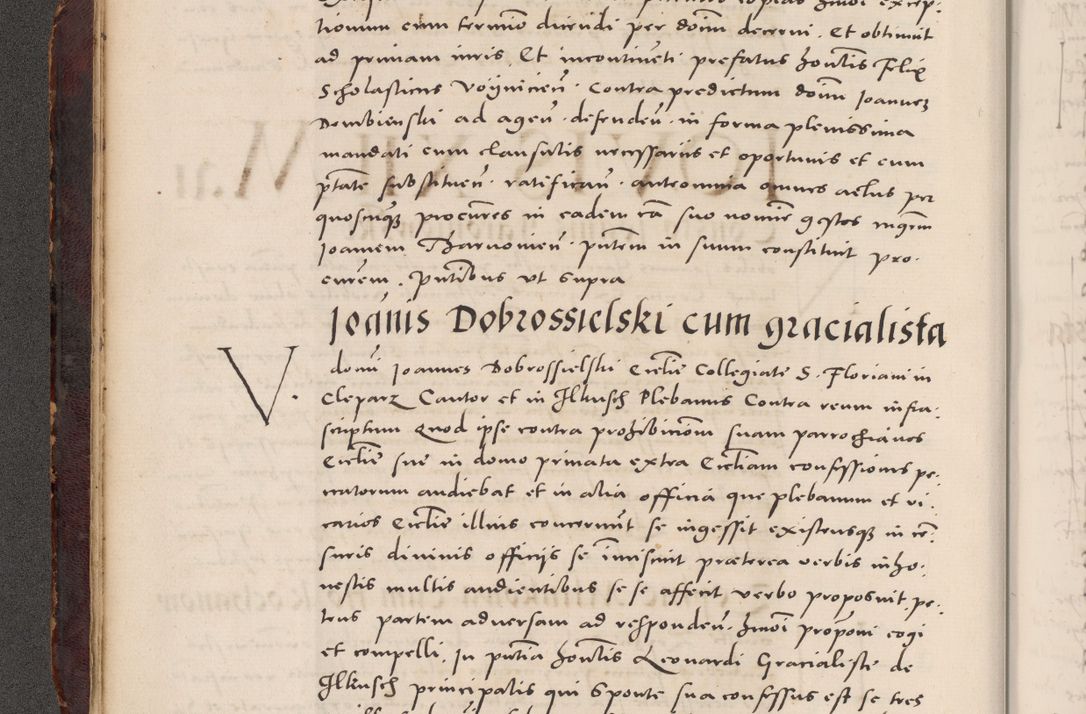Zdjęcie nr 36 dla obiektu archiwalnego: Acta actorum causarum, sentenciarum tam diffinitivarum quam interloquutoriarum, decretorum, obligationum, quietationum et constitucionum procuratorum coram reverendo domino Bartholomeo Ganthkowski cancellario Gnesnensi, archidiacono et reverendissimi in Christo patris domini Andree Dei gratia episcopi Cracoviensis vicario in spiritualibus generali Cracoviensi ad annum Domini millesimum quingentesimum quingentesimum secundum, cuius indictio decima, pontificatus Julii pape tercii, annus tercius, foeliciter continuantur.