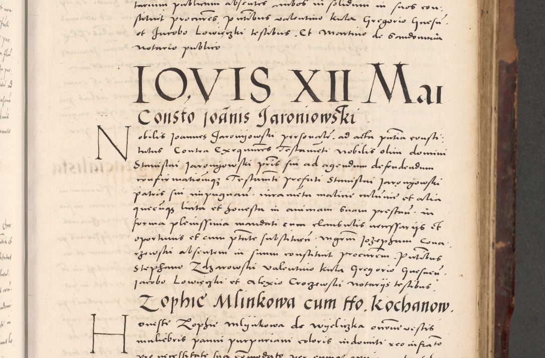 Zdjęcie nr 35 dla obiektu archiwalnego: Acta actorum causarum, sentenciarum tam diffinitivarum quam interloquutoriarum, decretorum, obligationum, quietationum et constitucionum procuratorum coram reverendo domino Bartholomeo Ganthkowski cancellario Gnesnensi, archidiacono et reverendissimi in Christo patris domini Andree Dei gratia episcopi Cracoviensis vicario in spiritualibus generali Cracoviensi ad annum Domini millesimum quingentesimum quingentesimum secundum, cuius indictio decima, pontificatus Julii pape tercii, annus tercius, foeliciter continuantur.