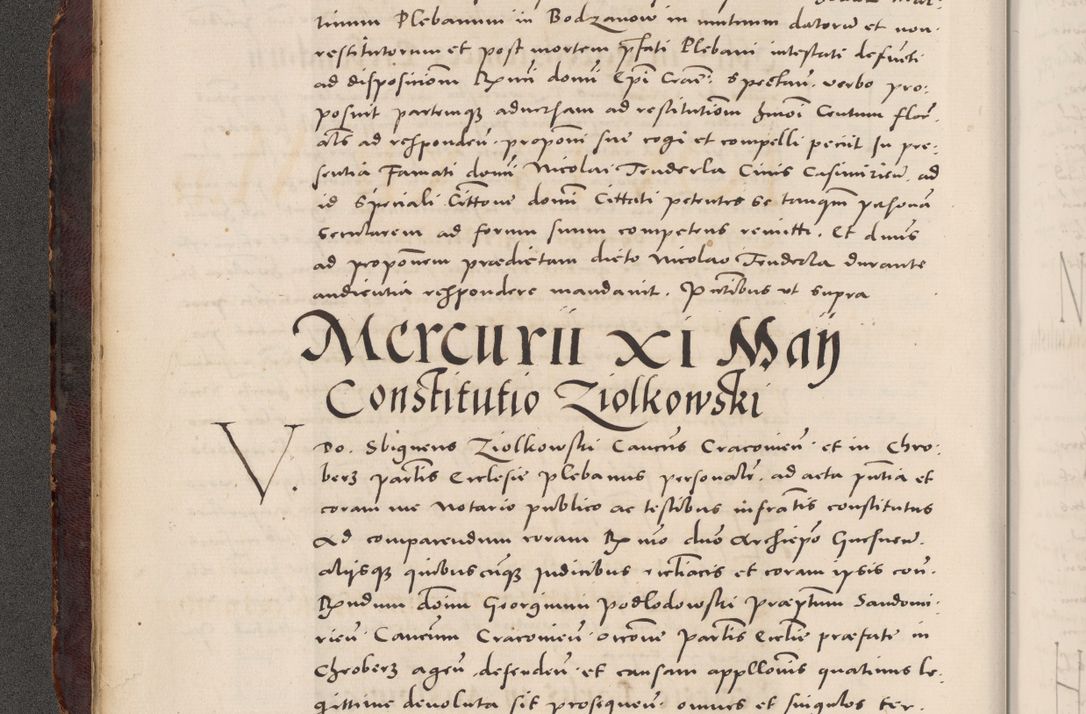 Zdjęcie nr 34 dla obiektu archiwalnego: Acta actorum causarum, sentenciarum tam diffinitivarum quam interloquutoriarum, decretorum, obligationum, quietationum et constitucionum procuratorum coram reverendo domino Bartholomeo Ganthkowski cancellario Gnesnensi, archidiacono et reverendissimi in Christo patris domini Andree Dei gratia episcopi Cracoviensis vicario in spiritualibus generali Cracoviensi ad annum Domini millesimum quingentesimum quingentesimum secundum, cuius indictio decima, pontificatus Julii pape tercii, annus tercius, foeliciter continuantur.