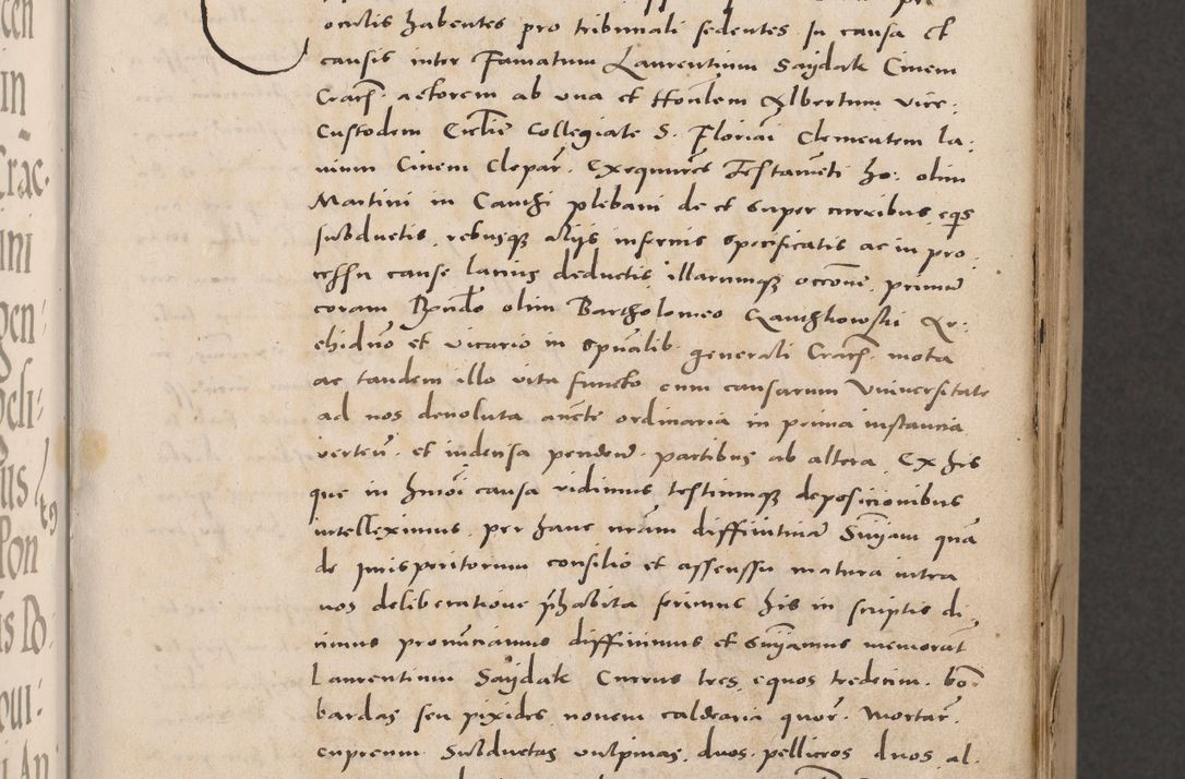 Zdjęcie nr 9 dla obiektu archiwalnego: Acta actorum causarum, sententiarum tam diffinitivarum quam interloquutoriarum, decretorum, obligationum, quietationum et constitutionum procuratorum coram reverendo domino Stanislao Schlomovski praeposito Calissiensi, archidiacono Sandecensi, canonico vicarioque in spiritualibus generali Cracocoviensi ad annum Domini millesimum quingentesimum quinquagesimum sextum, cuius indicatio quatuor decima, pontificatus sanctissimi in Christo patris domini Pauli divina providencia pape quarti anno ipsius