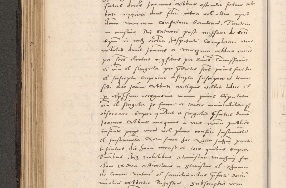 Zdjęcie nr 214 dla obiektu archiwalnego: Acta actorum causarum, sententiarum tam diffinitivarum quam interloquutoriarum, decretorum, obligationum, quietationum et constitutionum procuratorum coram reverendo domino Stanislao Schlomovski praeposito Calissiensi, archidiacono Sandecensi, canonico vicarioque in spiritualibus generali Cracocoviensi ad annum Domini millesimum quingentesimum quinquagesimum sextum, cuius indicatio quatuor decima, pontificatus sanctissimi in Christo patris domini Pauli divina providencia pape quarti anno ipsius