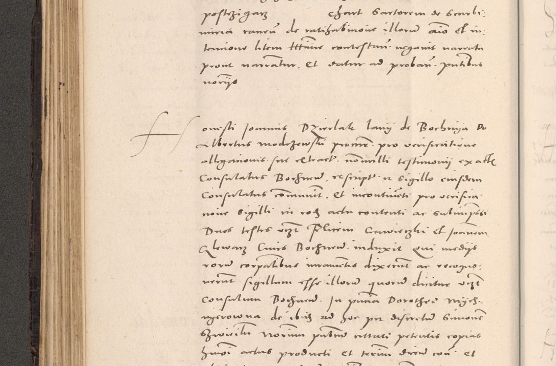Zdjęcie nr 206 dla obiektu archiwalnego: Acta actorum causarum, sententiarum tam diffinitivarum quam interloquutoriarum, decretorum, obligationum, quietationum et constitutionum procuratorum coram reverendo domino Stanislao Schlomovski praeposito Calissiensi, archidiacono Sandecensi, canonico vicarioque in spiritualibus generali Cracocoviensi ad annum Domini millesimum quingentesimum quinquagesimum sextum, cuius indicatio quatuor decima, pontificatus sanctissimi in Christo patris domini Pauli divina providencia pape quarti anno ipsius