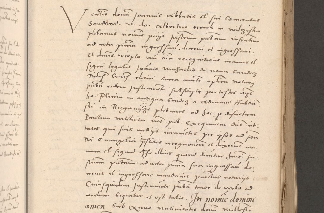 Zdjęcie nr 211 dla obiektu archiwalnego: Acta actorum causarum, sententiarum tam diffinitivarum quam interloquutoriarum, decretorum, obligationum, quietationum et constitutionum procuratorum coram reverendo domino Stanislao Schlomovski praeposito Calissiensi, archidiacono Sandecensi, canonico vicarioque in spiritualibus generali Cracocoviensi ad annum Domini millesimum quingentesimum quinquagesimum sextum, cuius indicatio quatuor decima, pontificatus sanctissimi in Christo patris domini Pauli divina providencia pape quarti anno ipsius