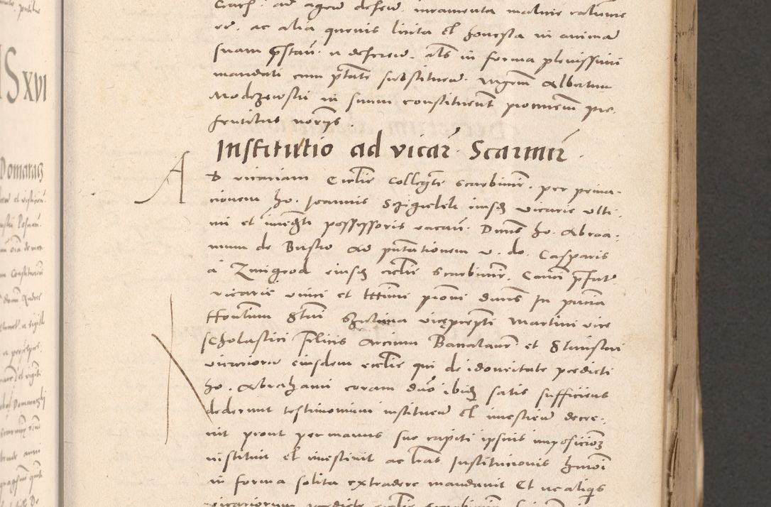 Zdjęcie nr 203 dla obiektu archiwalnego: Acta actorum causarum, sententiarum tam diffinitivarum quam interloquutoriarum, decretorum, obligationum, quietationum et constitutionum procuratorum coram reverendo domino Stanislao Schlomovski praeposito Calissiensi, archidiacono Sandecensi, canonico vicarioque in spiritualibus generali Cracocoviensi ad annum Domini millesimum quingentesimum quinquagesimum sextum, cuius indicatio quatuor decima, pontificatus sanctissimi in Christo patris domini Pauli divina providencia pape quarti anno ipsius
