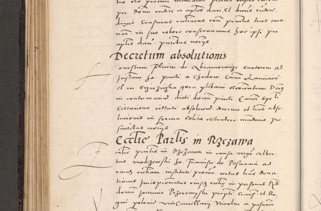 Zdjęcie nr 204 dla obiektu archiwalnego: Acta actorum causarum, sententiarum tam diffinitivarum quam interloquutoriarum, decretorum, obligationum, quietationum et constitutionum procuratorum coram reverendo domino Stanislao Schlomovski praeposito Calissiensi, archidiacono Sandecensi, canonico vicarioque in spiritualibus generali Cracocoviensi ad annum Domini millesimum quingentesimum quinquagesimum sextum, cuius indicatio quatuor decima, pontificatus sanctissimi in Christo patris domini Pauli divina providencia pape quarti anno ipsius