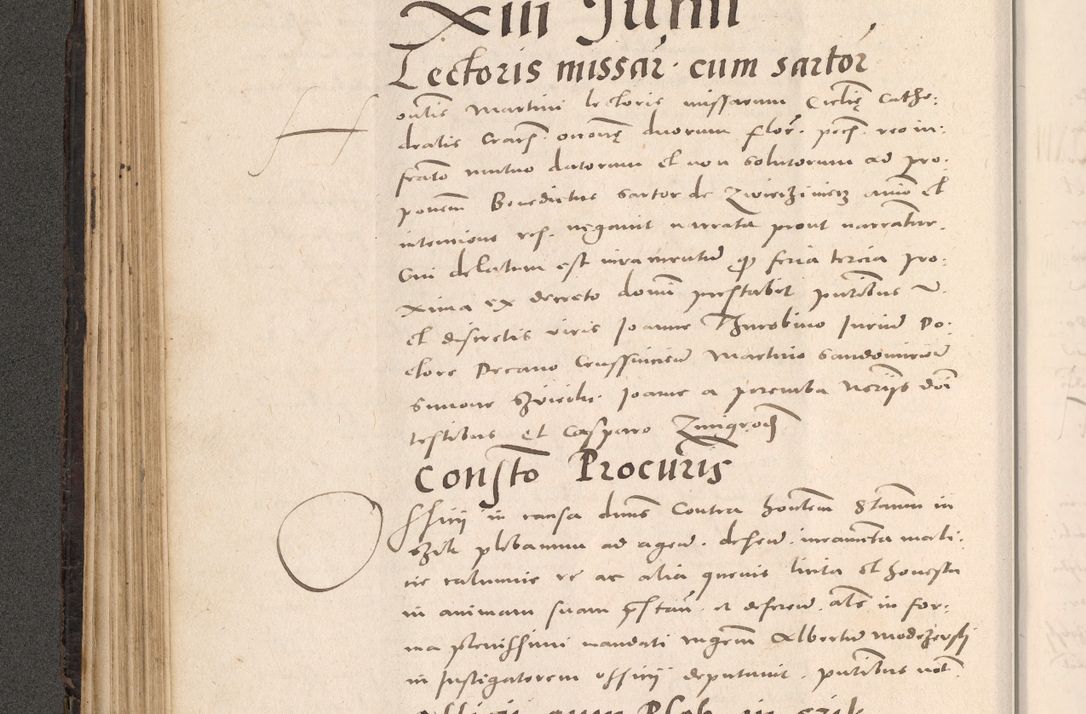 Zdjęcie nr 200 dla obiektu archiwalnego: Acta actorum causarum, sententiarum tam diffinitivarum quam interloquutoriarum, decretorum, obligationum, quietationum et constitutionum procuratorum coram reverendo domino Stanislao Schlomovski praeposito Calissiensi, archidiacono Sandecensi, canonico vicarioque in spiritualibus generali Cracocoviensi ad annum Domini millesimum quingentesimum quinquagesimum sextum, cuius indicatio quatuor decima, pontificatus sanctissimi in Christo patris domini Pauli divina providencia pape quarti anno ipsius