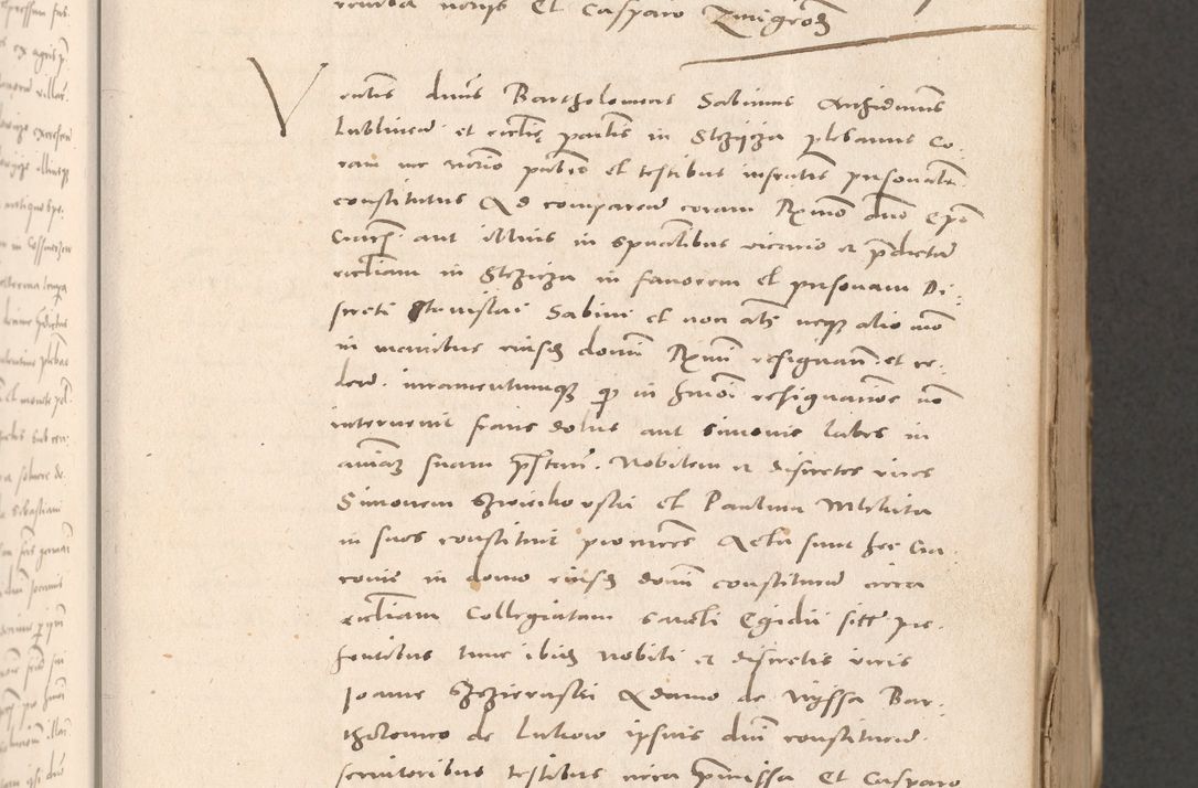 Zdjęcie nr 197 dla obiektu archiwalnego: Acta actorum causarum, sententiarum tam diffinitivarum quam interloquutoriarum, decretorum, obligationum, quietationum et constitutionum procuratorum coram reverendo domino Stanislao Schlomovski praeposito Calissiensi, archidiacono Sandecensi, canonico vicarioque in spiritualibus generali Cracocoviensi ad annum Domini millesimum quingentesimum quinquagesimum sextum, cuius indicatio quatuor decima, pontificatus sanctissimi in Christo patris domini Pauli divina providencia pape quarti anno ipsius
