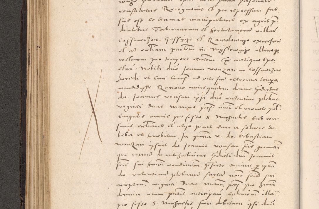 Zdjęcie nr 196 dla obiektu archiwalnego: Acta actorum causarum, sententiarum tam diffinitivarum quam interloquutoriarum, decretorum, obligationum, quietationum et constitutionum procuratorum coram reverendo domino Stanislao Schlomovski praeposito Calissiensi, archidiacono Sandecensi, canonico vicarioque in spiritualibus generali Cracocoviensi ad annum Domini millesimum quingentesimum quinquagesimum sextum, cuius indicatio quatuor decima, pontificatus sanctissimi in Christo patris domini Pauli divina providencia pape quarti anno ipsius