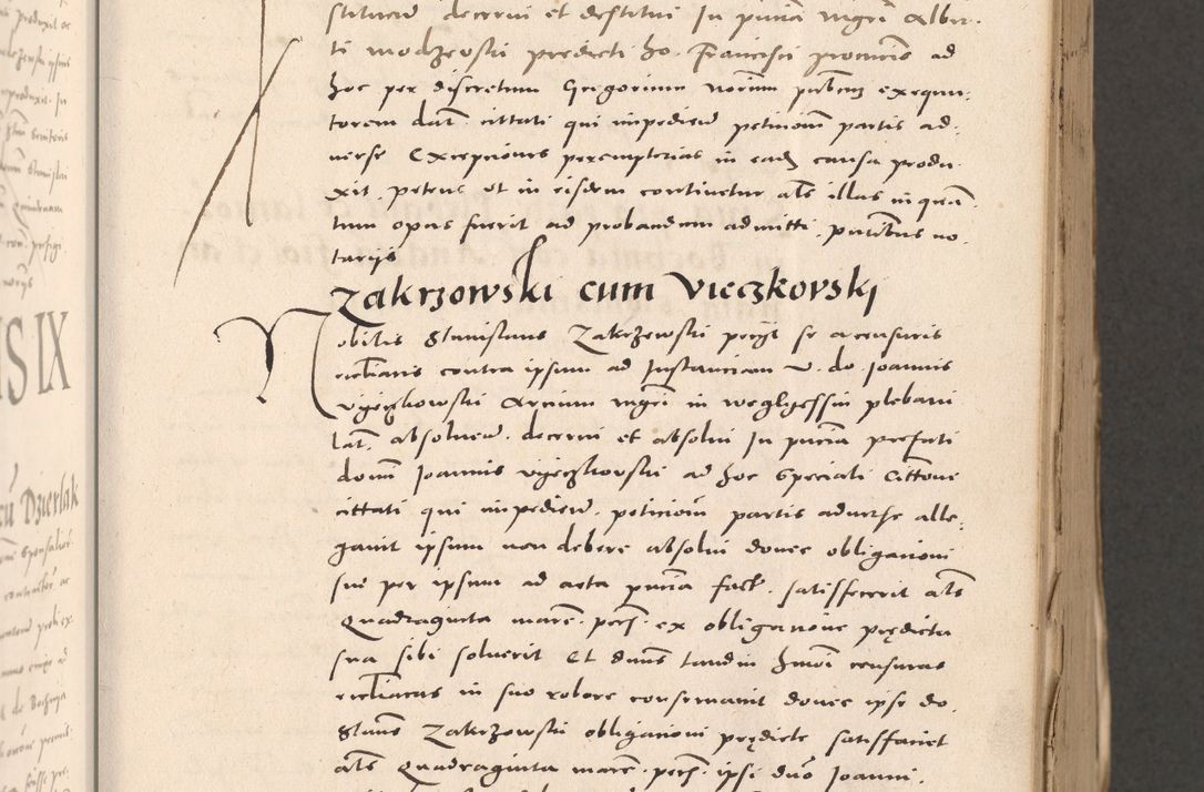 Zdjęcie nr 191 dla obiektu archiwalnego: Acta actorum causarum, sententiarum tam diffinitivarum quam interloquutoriarum, decretorum, obligationum, quietationum et constitutionum procuratorum coram reverendo domino Stanislao Schlomovski praeposito Calissiensi, archidiacono Sandecensi, canonico vicarioque in spiritualibus generali Cracocoviensi ad annum Domini millesimum quingentesimum quinquagesimum sextum, cuius indicatio quatuor decima, pontificatus sanctissimi in Christo patris domini Pauli divina providencia pape quarti anno ipsius