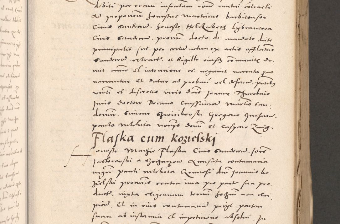 Zdjęcie nr 187 dla obiektu archiwalnego: Acta actorum causarum, sententiarum tam diffinitivarum quam interloquutoriarum, decretorum, obligationum, quietationum et constitutionum procuratorum coram reverendo domino Stanislao Schlomovski praeposito Calissiensi, archidiacono Sandecensi, canonico vicarioque in spiritualibus generali Cracocoviensi ad annum Domini millesimum quingentesimum quinquagesimum sextum, cuius indicatio quatuor decima, pontificatus sanctissimi in Christo patris domini Pauli divina providencia pape quarti anno ipsius