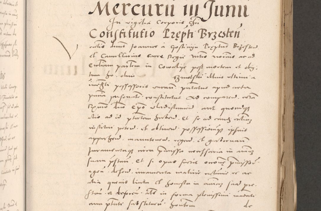 Zdjęcie nr 181 dla obiektu archiwalnego: Acta actorum causarum, sententiarum tam diffinitivarum quam interloquutoriarum, decretorum, obligationum, quietationum et constitutionum procuratorum coram reverendo domino Stanislao Schlomovski praeposito Calissiensi, archidiacono Sandecensi, canonico vicarioque in spiritualibus generali Cracocoviensi ad annum Domini millesimum quingentesimum quinquagesimum sextum, cuius indicatio quatuor decima, pontificatus sanctissimi in Christo patris domini Pauli divina providencia pape quarti anno ipsius