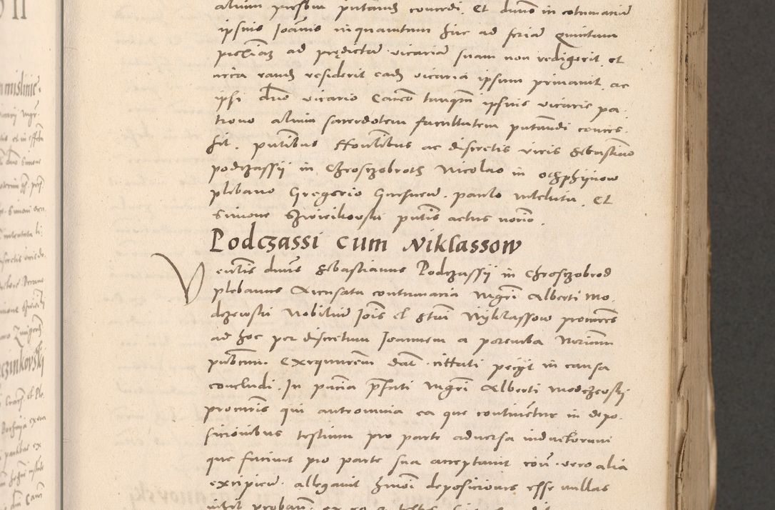 Zdjęcie nr 175 dla obiektu archiwalnego: Acta actorum causarum, sententiarum tam diffinitivarum quam interloquutoriarum, decretorum, obligationum, quietationum et constitutionum procuratorum coram reverendo domino Stanislao Schlomovski praeposito Calissiensi, archidiacono Sandecensi, canonico vicarioque in spiritualibus generali Cracocoviensi ad annum Domini millesimum quingentesimum quinquagesimum sextum, cuius indicatio quatuor decima, pontificatus sanctissimi in Christo patris domini Pauli divina providencia pape quarti anno ipsius