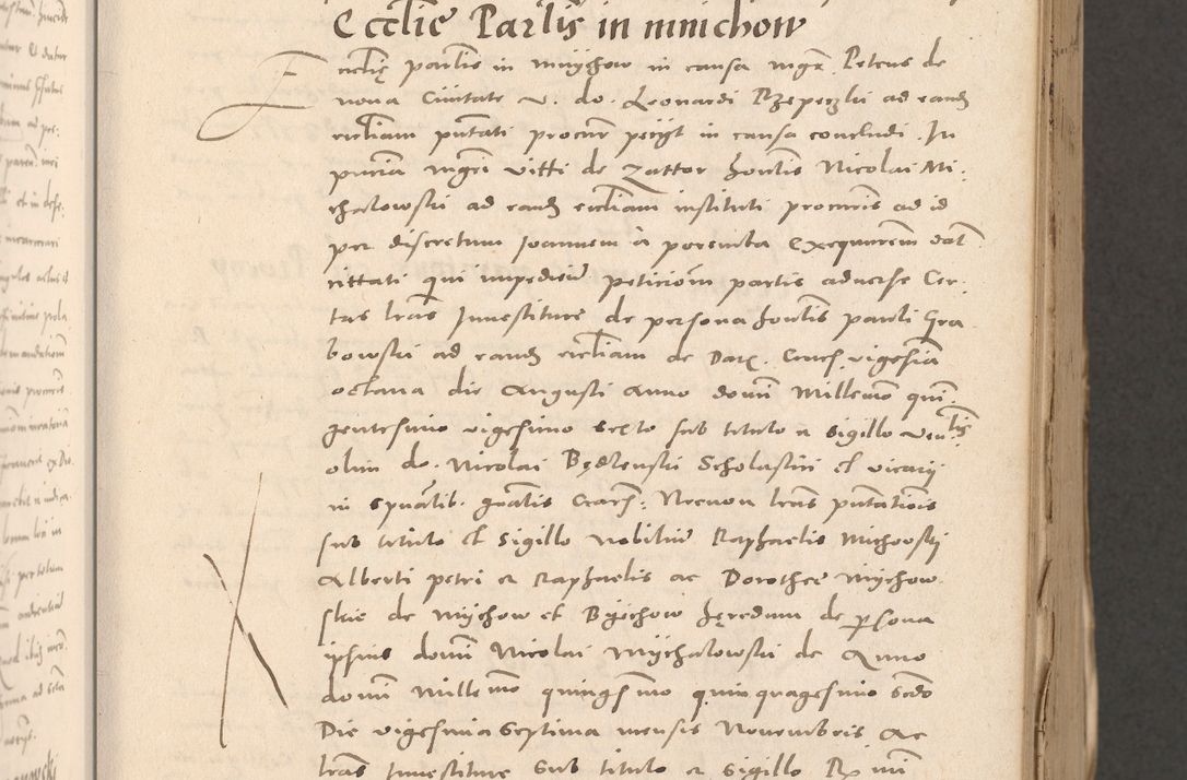 Zdjęcie nr 177 dla obiektu archiwalnego: Acta actorum causarum, sententiarum tam diffinitivarum quam interloquutoriarum, decretorum, obligationum, quietationum et constitutionum procuratorum coram reverendo domino Stanislao Schlomovski praeposito Calissiensi, archidiacono Sandecensi, canonico vicarioque in spiritualibus generali Cracocoviensi ad annum Domini millesimum quingentesimum quinquagesimum sextum, cuius indicatio quatuor decima, pontificatus sanctissimi in Christo patris domini Pauli divina providencia pape quarti anno ipsius