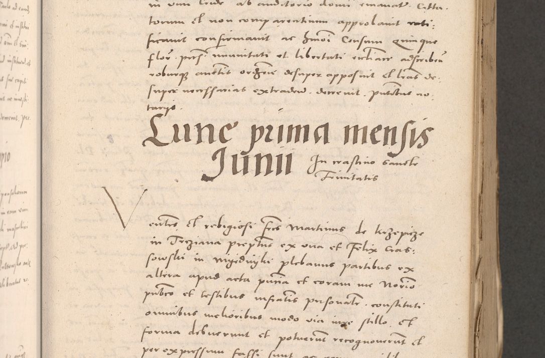 Zdjęcie nr 169 dla obiektu archiwalnego: Acta actorum causarum, sententiarum tam diffinitivarum quam interloquutoriarum, decretorum, obligationum, quietationum et constitutionum procuratorum coram reverendo domino Stanislao Schlomovski praeposito Calissiensi, archidiacono Sandecensi, canonico vicarioque in spiritualibus generali Cracocoviensi ad annum Domini millesimum quingentesimum quinquagesimum sextum, cuius indicatio quatuor decima, pontificatus sanctissimi in Christo patris domini Pauli divina providencia pape quarti anno ipsius