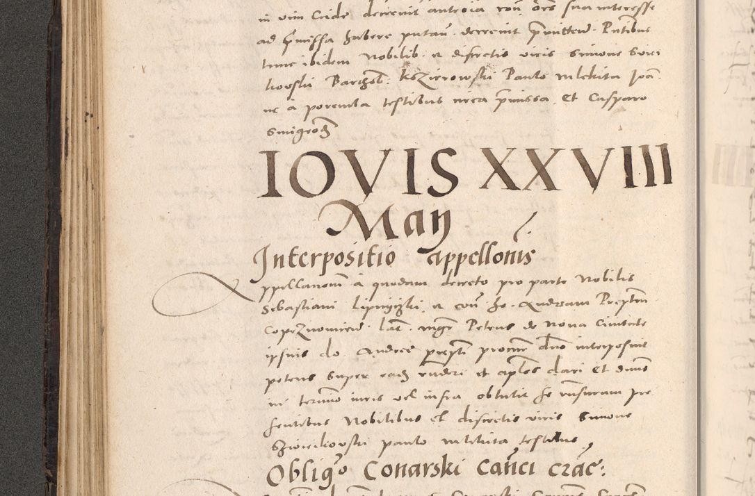 Zdjęcie nr 162 dla obiektu archiwalnego: Acta actorum causarum, sententiarum tam diffinitivarum quam interloquutoriarum, decretorum, obligationum, quietationum et constitutionum procuratorum coram reverendo domino Stanislao Schlomovski praeposito Calissiensi, archidiacono Sandecensi, canonico vicarioque in spiritualibus generali Cracocoviensi ad annum Domini millesimum quingentesimum quinquagesimum sextum, cuius indicatio quatuor decima, pontificatus sanctissimi in Christo patris domini Pauli divina providencia pape quarti anno ipsius
