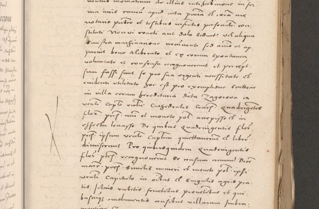 Zdjęcie nr 159 dla obiektu archiwalnego: Acta actorum causarum, sententiarum tam diffinitivarum quam interloquutoriarum, decretorum, obligationum, quietationum et constitutionum procuratorum coram reverendo domino Stanislao Schlomovski praeposito Calissiensi, archidiacono Sandecensi, canonico vicarioque in spiritualibus generali Cracocoviensi ad annum Domini millesimum quingentesimum quinquagesimum sextum, cuius indicatio quatuor decima, pontificatus sanctissimi in Christo patris domini Pauli divina providencia pape quarti anno ipsius