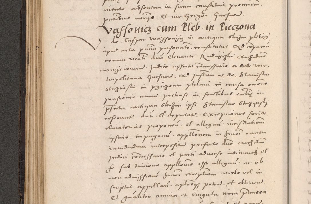 Zdjęcie nr 158 dla obiektu archiwalnego: Acta actorum causarum, sententiarum tam diffinitivarum quam interloquutoriarum, decretorum, obligationum, quietationum et constitutionum procuratorum coram reverendo domino Stanislao Schlomovski praeposito Calissiensi, archidiacono Sandecensi, canonico vicarioque in spiritualibus generali Cracocoviensi ad annum Domini millesimum quingentesimum quinquagesimum sextum, cuius indicatio quatuor decima, pontificatus sanctissimi in Christo patris domini Pauli divina providencia pape quarti anno ipsius