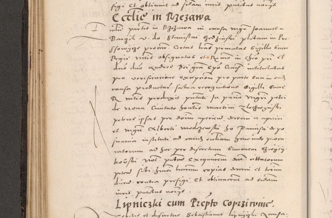 Zdjęcie nr 152 dla obiektu archiwalnego: Acta actorum causarum, sententiarum tam diffinitivarum quam interloquutoriarum, decretorum, obligationum, quietationum et constitutionum procuratorum coram reverendo domino Stanislao Schlomovski praeposito Calissiensi, archidiacono Sandecensi, canonico vicarioque in spiritualibus generali Cracocoviensi ad annum Domini millesimum quingentesimum quinquagesimum sextum, cuius indicatio quatuor decima, pontificatus sanctissimi in Christo patris domini Pauli divina providencia pape quarti anno ipsius