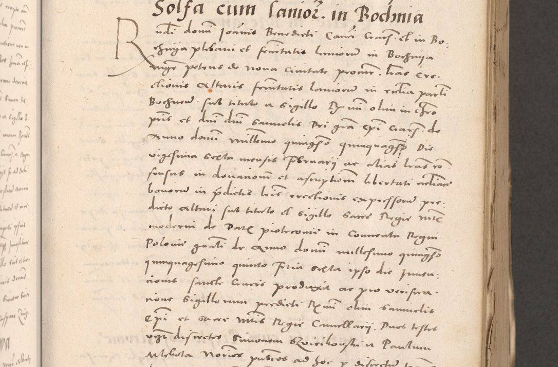 Zdjęcie nr 151 dla obiektu archiwalnego: Acta actorum causarum, sententiarum tam diffinitivarum quam interloquutoriarum, decretorum, obligationum, quietationum et constitutionum procuratorum coram reverendo domino Stanislao Schlomovski praeposito Calissiensi, archidiacono Sandecensi, canonico vicarioque in spiritualibus generali Cracocoviensi ad annum Domini millesimum quingentesimum quinquagesimum sextum, cuius indicatio quatuor decima, pontificatus sanctissimi in Christo patris domini Pauli divina providencia pape quarti anno ipsius