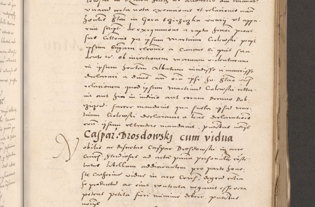 Zdjęcie nr 147 dla obiektu archiwalnego: Acta actorum causarum, sententiarum tam diffinitivarum quam interloquutoriarum, decretorum, obligationum, quietationum et constitutionum procuratorum coram reverendo domino Stanislao Schlomovski praeposito Calissiensi, archidiacono Sandecensi, canonico vicarioque in spiritualibus generali Cracocoviensi ad annum Domini millesimum quingentesimum quinquagesimum sextum, cuius indicatio quatuor decima, pontificatus sanctissimi in Christo patris domini Pauli divina providencia pape quarti anno ipsius