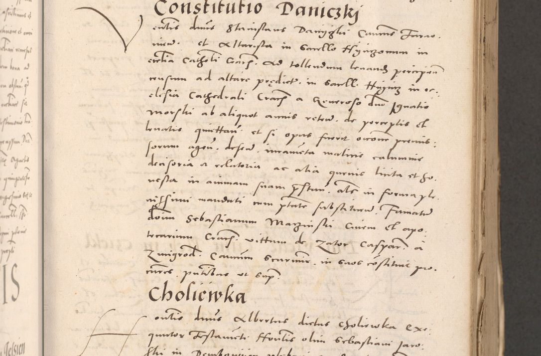 Zdjęcie nr 133 dla obiektu archiwalnego: Acta actorum causarum, sententiarum tam diffinitivarum quam interloquutoriarum, decretorum, obligationum, quietationum et constitutionum procuratorum coram reverendo domino Stanislao Schlomovski praeposito Calissiensi, archidiacono Sandecensi, canonico vicarioque in spiritualibus generali Cracocoviensi ad annum Domini millesimum quingentesimum quinquagesimum sextum, cuius indicatio quatuor decima, pontificatus sanctissimi in Christo patris domini Pauli divina providencia pape quarti anno ipsius