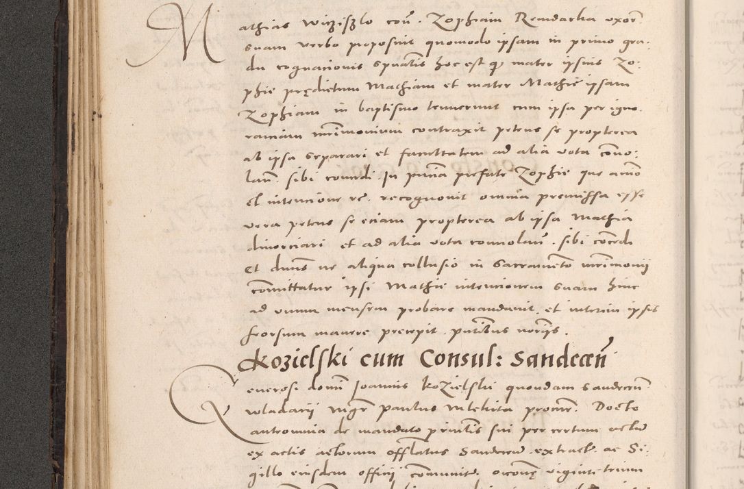 Zdjęcie nr 124 dla obiektu archiwalnego: Acta actorum causarum, sententiarum tam diffinitivarum quam interloquutoriarum, decretorum, obligationum, quietationum et constitutionum procuratorum coram reverendo domino Stanislao Schlomovski praeposito Calissiensi, archidiacono Sandecensi, canonico vicarioque in spiritualibus generali Cracocoviensi ad annum Domini millesimum quingentesimum quinquagesimum sextum, cuius indicatio quatuor decima, pontificatus sanctissimi in Christo patris domini Pauli divina providencia pape quarti anno ipsius