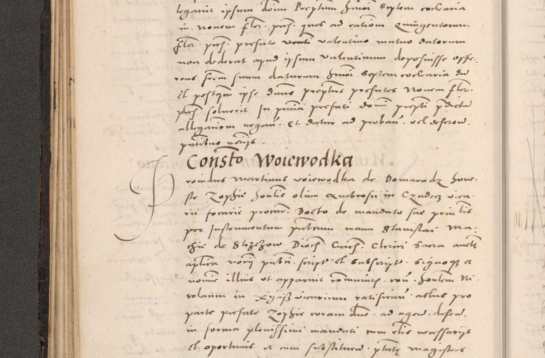 Zdjęcie nr 118 dla obiektu archiwalnego: Acta actorum causarum, sententiarum tam diffinitivarum quam interloquutoriarum, decretorum, obligationum, quietationum et constitutionum procuratorum coram reverendo domino Stanislao Schlomovski praeposito Calissiensi, archidiacono Sandecensi, canonico vicarioque in spiritualibus generali Cracocoviensi ad annum Domini millesimum quingentesimum quinquagesimum sextum, cuius indicatio quatuor decima, pontificatus sanctissimi in Christo patris domini Pauli divina providencia pape quarti anno ipsius