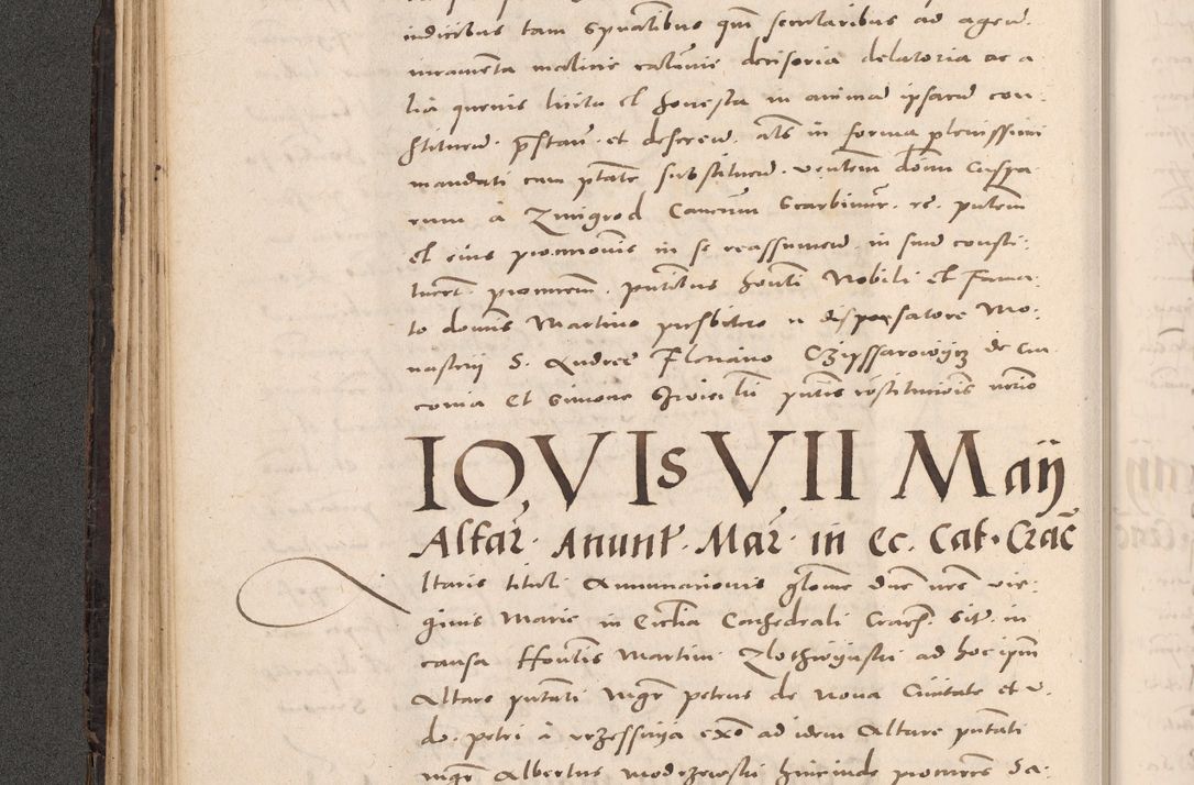 Zdjęcie nr 120 dla obiektu archiwalnego: Acta actorum causarum, sententiarum tam diffinitivarum quam interloquutoriarum, decretorum, obligationum, quietationum et constitutionum procuratorum coram reverendo domino Stanislao Schlomovski praeposito Calissiensi, archidiacono Sandecensi, canonico vicarioque in spiritualibus generali Cracocoviensi ad annum Domini millesimum quingentesimum quinquagesimum sextum, cuius indicatio quatuor decima, pontificatus sanctissimi in Christo patris domini Pauli divina providencia pape quarti anno ipsius