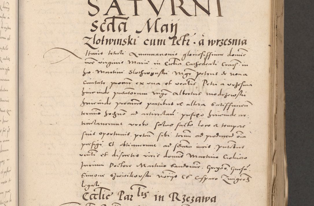 Zdjęcie nr 113 dla obiektu archiwalnego: Acta actorum causarum, sententiarum tam diffinitivarum quam interloquutoriarum, decretorum, obligationum, quietationum et constitutionum procuratorum coram reverendo domino Stanislao Schlomovski praeposito Calissiensi, archidiacono Sandecensi, canonico vicarioque in spiritualibus generali Cracocoviensi ad annum Domini millesimum quingentesimum quinquagesimum sextum, cuius indicatio quatuor decima, pontificatus sanctissimi in Christo patris domini Pauli divina providencia pape quarti anno ipsius