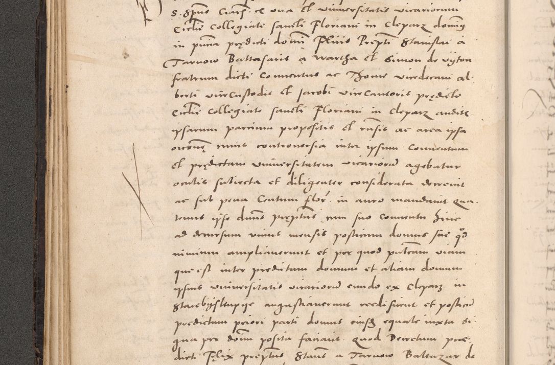 Zdjęcie nr 112 dla obiektu archiwalnego: Acta actorum causarum, sententiarum tam diffinitivarum quam interloquutoriarum, decretorum, obligationum, quietationum et constitutionum procuratorum coram reverendo domino Stanislao Schlomovski praeposito Calissiensi, archidiacono Sandecensi, canonico vicarioque in spiritualibus generali Cracocoviensi ad annum Domini millesimum quingentesimum quinquagesimum sextum, cuius indicatio quatuor decima, pontificatus sanctissimi in Christo patris domini Pauli divina providencia pape quarti anno ipsius