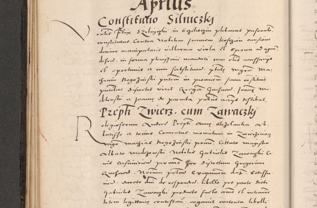 Zdjęcie nr 108 dla obiektu archiwalnego: Acta actorum causarum, sententiarum tam diffinitivarum quam interloquutoriarum, decretorum, obligationum, quietationum et constitutionum procuratorum coram reverendo domino Stanislao Schlomovski praeposito Calissiensi, archidiacono Sandecensi, canonico vicarioque in spiritualibus generali Cracocoviensi ad annum Domini millesimum quingentesimum quinquagesimum sextum, cuius indicatio quatuor decima, pontificatus sanctissimi in Christo patris domini Pauli divina providencia pape quarti anno ipsius