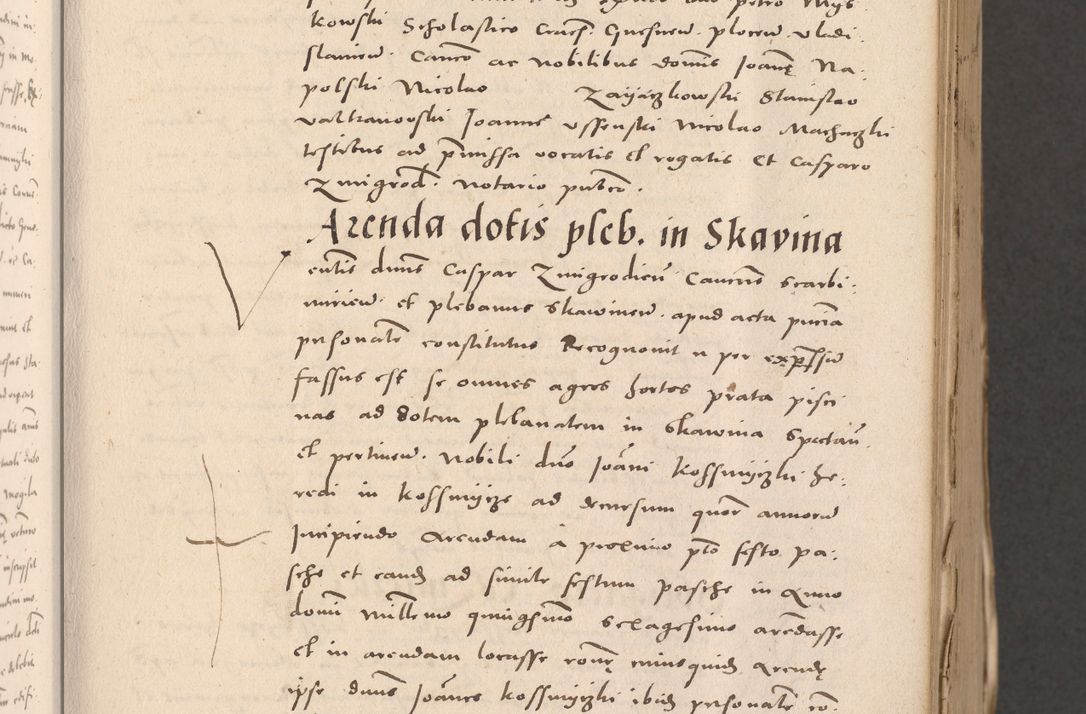 Zdjęcie nr 105 dla obiektu archiwalnego: Acta actorum causarum, sententiarum tam diffinitivarum quam interloquutoriarum, decretorum, obligationum, quietationum et constitutionum procuratorum coram reverendo domino Stanislao Schlomovski praeposito Calissiensi, archidiacono Sandecensi, canonico vicarioque in spiritualibus generali Cracocoviensi ad annum Domini millesimum quingentesimum quinquagesimum sextum, cuius indicatio quatuor decima, pontificatus sanctissimi in Christo patris domini Pauli divina providencia pape quarti anno ipsius