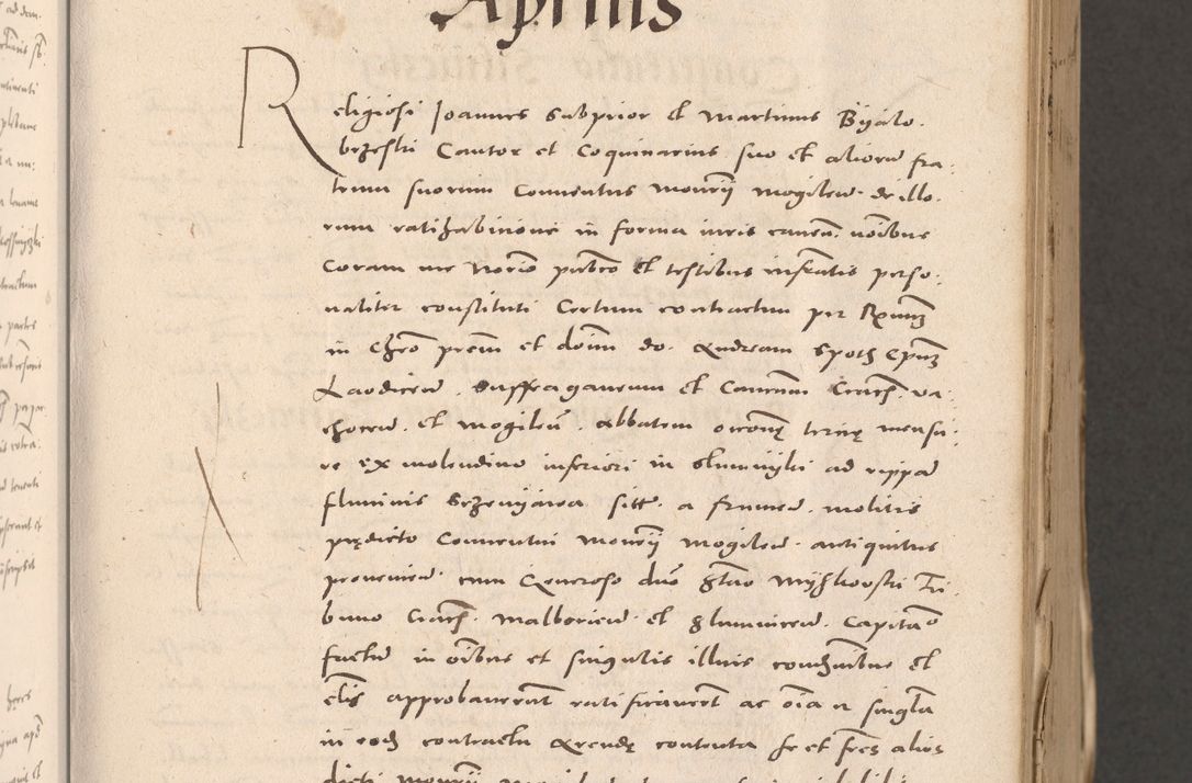 Zdjęcie nr 107 dla obiektu archiwalnego: Acta actorum causarum, sententiarum tam diffinitivarum quam interloquutoriarum, decretorum, obligationum, quietationum et constitutionum procuratorum coram reverendo domino Stanislao Schlomovski praeposito Calissiensi, archidiacono Sandecensi, canonico vicarioque in spiritualibus generali Cracocoviensi ad annum Domini millesimum quingentesimum quinquagesimum sextum, cuius indicatio quatuor decima, pontificatus sanctissimi in Christo patris domini Pauli divina providencia pape quarti anno ipsius