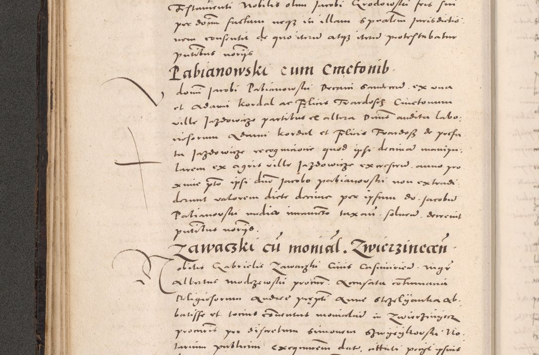 Zdjęcie nr 102 dla obiektu archiwalnego: Acta actorum causarum, sententiarum tam diffinitivarum quam interloquutoriarum, decretorum, obligationum, quietationum et constitutionum procuratorum coram reverendo domino Stanislao Schlomovski praeposito Calissiensi, archidiacono Sandecensi, canonico vicarioque in spiritualibus generali Cracocoviensi ad annum Domini millesimum quingentesimum quinquagesimum sextum, cuius indicatio quatuor decima, pontificatus sanctissimi in Christo patris domini Pauli divina providencia pape quarti anno ipsius
