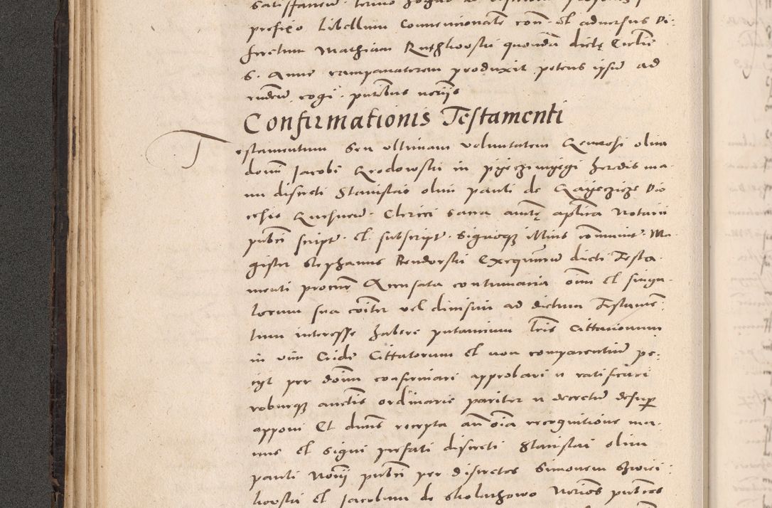 Zdjęcie nr 100 dla obiektu archiwalnego: Acta actorum causarum, sententiarum tam diffinitivarum quam interloquutoriarum, decretorum, obligationum, quietationum et constitutionum procuratorum coram reverendo domino Stanislao Schlomovski praeposito Calissiensi, archidiacono Sandecensi, canonico vicarioque in spiritualibus generali Cracocoviensi ad annum Domini millesimum quingentesimum quinquagesimum sextum, cuius indicatio quatuor decima, pontificatus sanctissimi in Christo patris domini Pauli divina providencia pape quarti anno ipsius