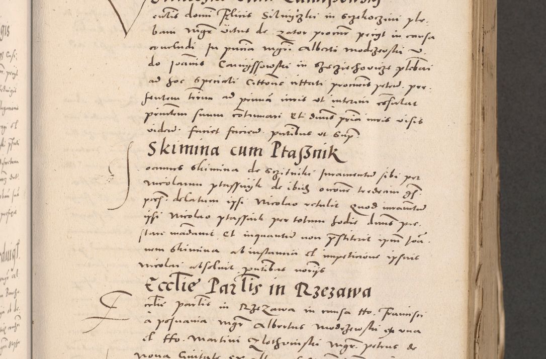 Zdjęcie nr 99 dla obiektu archiwalnego: Acta actorum causarum, sententiarum tam diffinitivarum quam interloquutoriarum, decretorum, obligationum, quietationum et constitutionum procuratorum coram reverendo domino Stanislao Schlomovski praeposito Calissiensi, archidiacono Sandecensi, canonico vicarioque in spiritualibus generali Cracocoviensi ad annum Domini millesimum quingentesimum quinquagesimum sextum, cuius indicatio quatuor decima, pontificatus sanctissimi in Christo patris domini Pauli divina providencia pape quarti anno ipsius