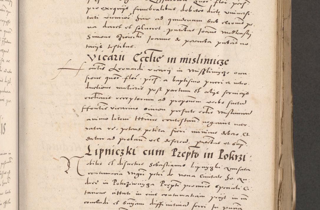 Zdjęcie nr 97 dla obiektu archiwalnego: Acta actorum causarum, sententiarum tam diffinitivarum quam interloquutoriarum, decretorum, obligationum, quietationum et constitutionum procuratorum coram reverendo domino Stanislao Schlomovski praeposito Calissiensi, archidiacono Sandecensi, canonico vicarioque in spiritualibus generali Cracocoviensi ad annum Domini millesimum quingentesimum quinquagesimum sextum, cuius indicatio quatuor decima, pontificatus sanctissimi in Christo patris domini Pauli divina providencia pape quarti anno ipsius