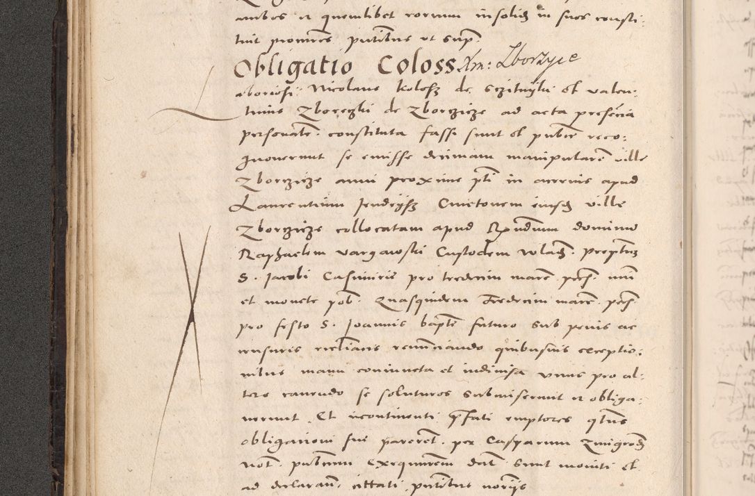 Zdjęcie nr 86 dla obiektu archiwalnego: Acta actorum causarum, sententiarum tam diffinitivarum quam interloquutoriarum, decretorum, obligationum, quietationum et constitutionum procuratorum coram reverendo domino Stanislao Schlomovski praeposito Calissiensi, archidiacono Sandecensi, canonico vicarioque in spiritualibus generali Cracocoviensi ad annum Domini millesimum quingentesimum quinquagesimum sextum, cuius indicatio quatuor decima, pontificatus sanctissimi in Christo patris domini Pauli divina providencia pape quarti anno ipsius