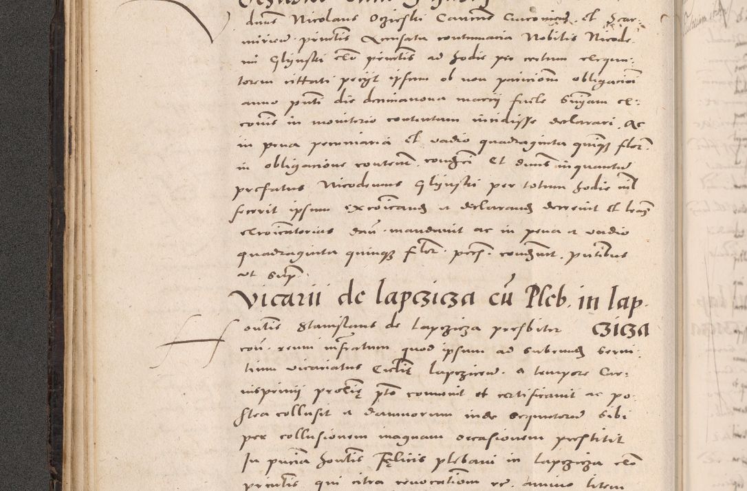 Zdjęcie nr 84 dla obiektu archiwalnego: Acta actorum causarum, sententiarum tam diffinitivarum quam interloquutoriarum, decretorum, obligationum, quietationum et constitutionum procuratorum coram reverendo domino Stanislao Schlomovski praeposito Calissiensi, archidiacono Sandecensi, canonico vicarioque in spiritualibus generali Cracocoviensi ad annum Domini millesimum quingentesimum quinquagesimum sextum, cuius indicatio quatuor decima, pontificatus sanctissimi in Christo patris domini Pauli divina providencia pape quarti anno ipsius