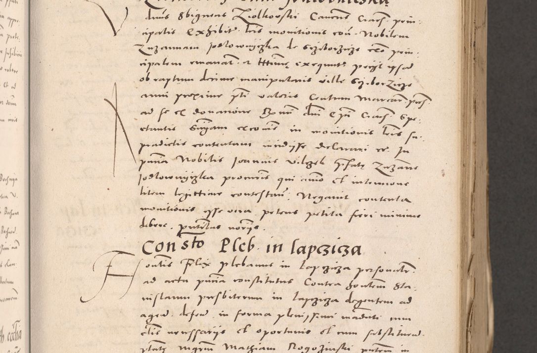 Zdjęcie nr 83 dla obiektu archiwalnego: Acta actorum causarum, sententiarum tam diffinitivarum quam interloquutoriarum, decretorum, obligationum, quietationum et constitutionum procuratorum coram reverendo domino Stanislao Schlomovski praeposito Calissiensi, archidiacono Sandecensi, canonico vicarioque in spiritualibus generali Cracocoviensi ad annum Domini millesimum quingentesimum quinquagesimum sextum, cuius indicatio quatuor decima, pontificatus sanctissimi in Christo patris domini Pauli divina providencia pape quarti anno ipsius