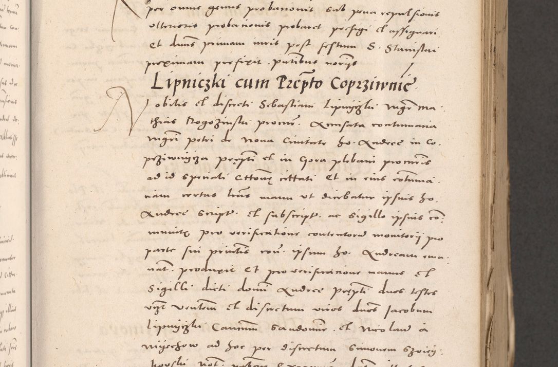 Zdjęcie nr 77 dla obiektu archiwalnego: Acta actorum causarum, sententiarum tam diffinitivarum quam interloquutoriarum, decretorum, obligationum, quietationum et constitutionum procuratorum coram reverendo domino Stanislao Schlomovski praeposito Calissiensi, archidiacono Sandecensi, canonico vicarioque in spiritualibus generali Cracocoviensi ad annum Domini millesimum quingentesimum quinquagesimum sextum, cuius indicatio quatuor decima, pontificatus sanctissimi in Christo patris domini Pauli divina providencia pape quarti anno ipsius
