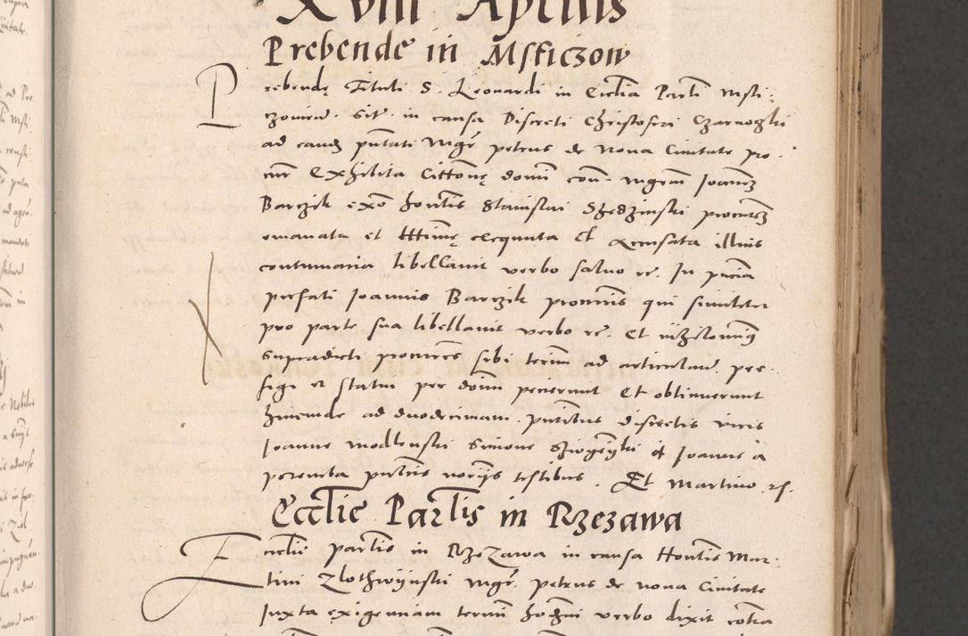 Zdjęcie nr 75 dla obiektu archiwalnego: Acta actorum causarum, sententiarum tam diffinitivarum quam interloquutoriarum, decretorum, obligationum, quietationum et constitutionum procuratorum coram reverendo domino Stanislao Schlomovski praeposito Calissiensi, archidiacono Sandecensi, canonico vicarioque in spiritualibus generali Cracocoviensi ad annum Domini millesimum quingentesimum quinquagesimum sextum, cuius indicatio quatuor decima, pontificatus sanctissimi in Christo patris domini Pauli divina providencia pape quarti anno ipsius