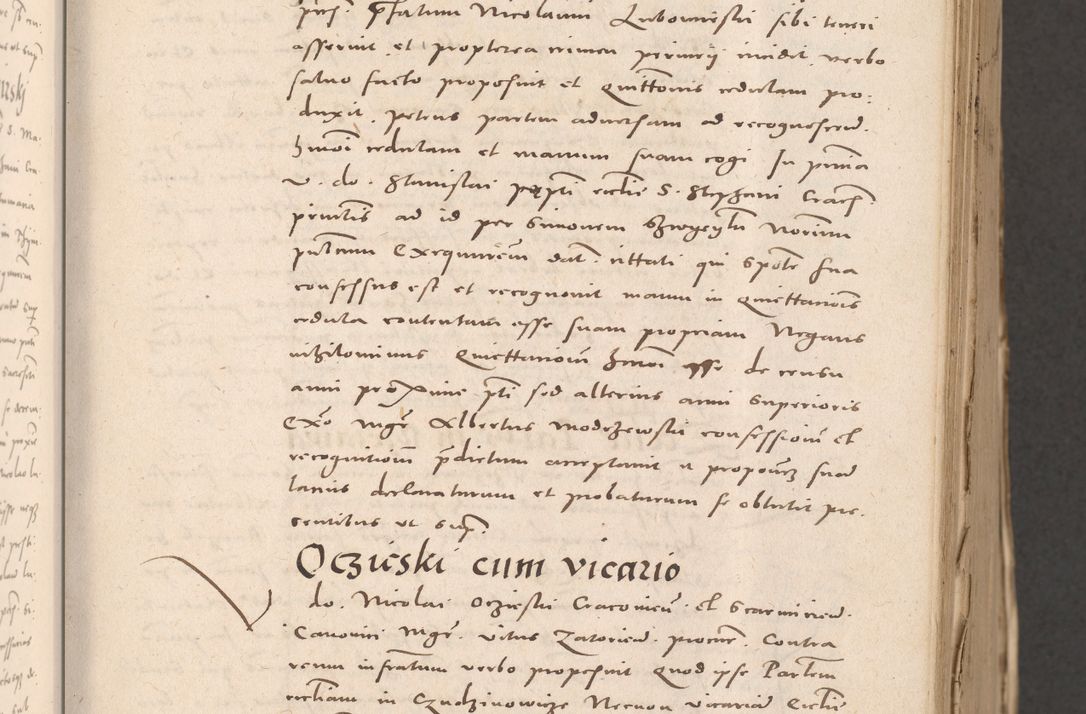 Zdjęcie nr 65 dla obiektu archiwalnego: Acta actorum causarum, sententiarum tam diffinitivarum quam interloquutoriarum, decretorum, obligationum, quietationum et constitutionum procuratorum coram reverendo domino Stanislao Schlomovski praeposito Calissiensi, archidiacono Sandecensi, canonico vicarioque in spiritualibus generali Cracocoviensi ad annum Domini millesimum quingentesimum quinquagesimum sextum, cuius indicatio quatuor decima, pontificatus sanctissimi in Christo patris domini Pauli divina providencia pape quarti anno ipsius