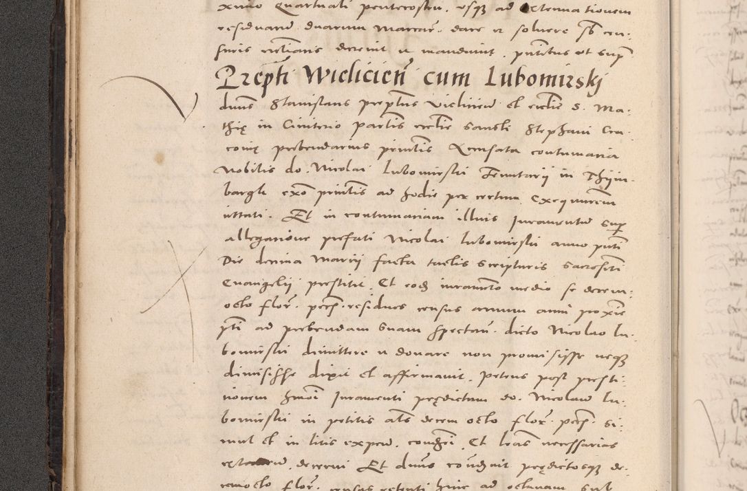 Zdjęcie nr 64 dla obiektu archiwalnego: Acta actorum causarum, sententiarum tam diffinitivarum quam interloquutoriarum, decretorum, obligationum, quietationum et constitutionum procuratorum coram reverendo domino Stanislao Schlomovski praeposito Calissiensi, archidiacono Sandecensi, canonico vicarioque in spiritualibus generali Cracocoviensi ad annum Domini millesimum quingentesimum quinquagesimum sextum, cuius indicatio quatuor decima, pontificatus sanctissimi in Christo patris domini Pauli divina providencia pape quarti anno ipsius