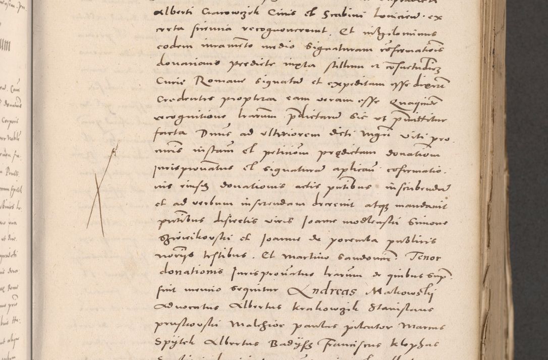 Zdjęcie nr 57 dla obiektu archiwalnego: Acta actorum causarum, sententiarum tam diffinitivarum quam interloquutoriarum, decretorum, obligationum, quietationum et constitutionum procuratorum coram reverendo domino Stanislao Schlomovski praeposito Calissiensi, archidiacono Sandecensi, canonico vicarioque in spiritualibus generali Cracocoviensi ad annum Domini millesimum quingentesimum quinquagesimum sextum, cuius indicatio quatuor decima, pontificatus sanctissimi in Christo patris domini Pauli divina providencia pape quarti anno ipsius