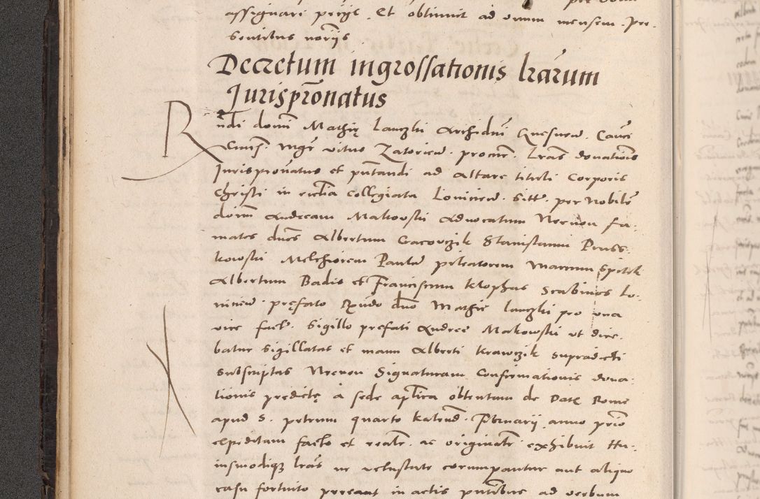 Zdjęcie nr 56 dla obiektu archiwalnego: Acta actorum causarum, sententiarum tam diffinitivarum quam interloquutoriarum, decretorum, obligationum, quietationum et constitutionum procuratorum coram reverendo domino Stanislao Schlomovski praeposito Calissiensi, archidiacono Sandecensi, canonico vicarioque in spiritualibus generali Cracocoviensi ad annum Domini millesimum quingentesimum quinquagesimum sextum, cuius indicatio quatuor decima, pontificatus sanctissimi in Christo patris domini Pauli divina providencia pape quarti anno ipsius