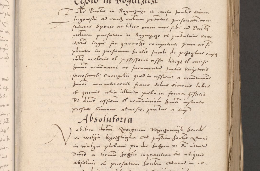 Zdjęcie nr 53 dla obiektu archiwalnego: Acta actorum causarum, sententiarum tam diffinitivarum quam interloquutoriarum, decretorum, obligationum, quietationum et constitutionum procuratorum coram reverendo domino Stanislao Schlomovski praeposito Calissiensi, archidiacono Sandecensi, canonico vicarioque in spiritualibus generali Cracocoviensi ad annum Domini millesimum quingentesimum quinquagesimum sextum, cuius indicatio quatuor decima, pontificatus sanctissimi in Christo patris domini Pauli divina providencia pape quarti anno ipsius