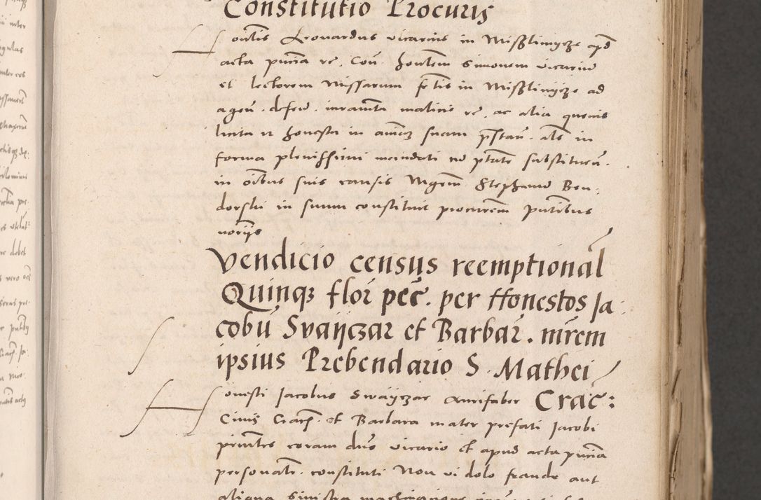 Zdjęcie nr 45 dla obiektu archiwalnego: Acta actorum causarum, sententiarum tam diffinitivarum quam interloquutoriarum, decretorum, obligationum, quietationum et constitutionum procuratorum coram reverendo domino Stanislao Schlomovski praeposito Calissiensi, archidiacono Sandecensi, canonico vicarioque in spiritualibus generali Cracocoviensi ad annum Domini millesimum quingentesimum quinquagesimum sextum, cuius indicatio quatuor decima, pontificatus sanctissimi in Christo patris domini Pauli divina providencia pape quarti anno ipsius