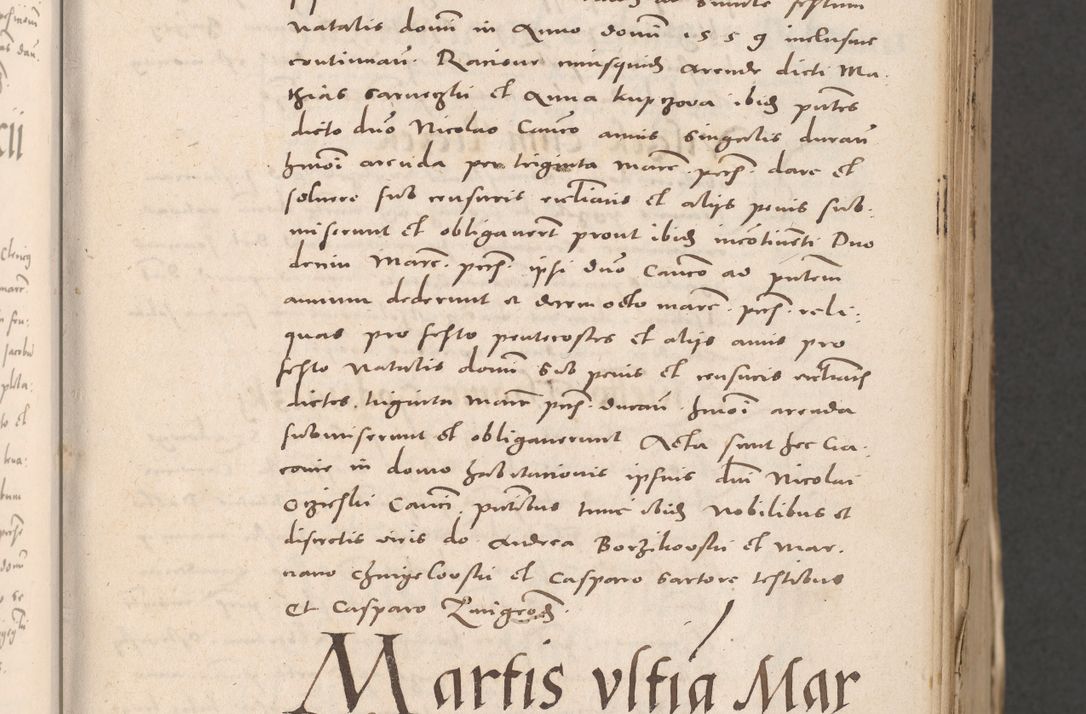 Zdjęcie nr 33 dla obiektu archiwalnego: Acta actorum causarum, sententiarum tam diffinitivarum quam interloquutoriarum, decretorum, obligationum, quietationum et constitutionum procuratorum coram reverendo domino Stanislao Schlomovski praeposito Calissiensi, archidiacono Sandecensi, canonico vicarioque in spiritualibus generali Cracocoviensi ad annum Domini millesimum quingentesimum quinquagesimum sextum, cuius indicatio quatuor decima, pontificatus sanctissimi in Christo patris domini Pauli divina providencia pape quarti anno ipsius